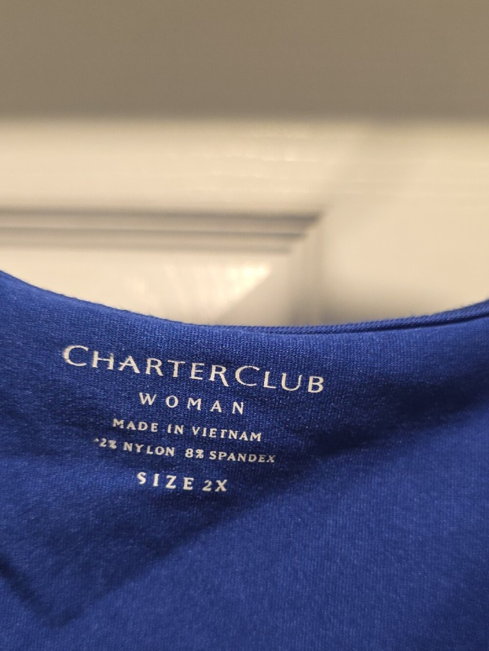 Charter Club Royal Blue Scoop Neck Tank - Picture 2 of 3
